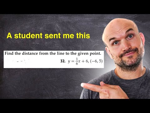 A Student Asked me to Find the Distance