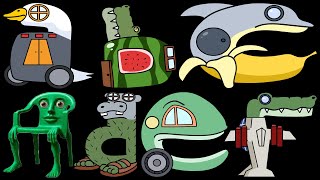 Alphabet Lore Snakes transform Uppercase and Lowercase Letters ABC from HOUSES - KARKERKAR KURKUR