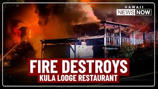 Fire burns Kula Lodge restaurant on Maui