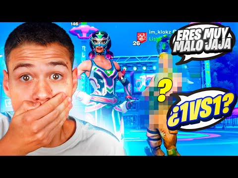 HATER me reta a un 1VS1 en Fortnite y le doy ESTA LECCIÓN...