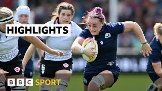Scotland set for England quarter-final after losing to Canada | BBC Sport