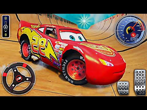 Impossible Lightning McQueen Car Stunt Driving - Mega Ramps Car Race | Android Gameplay | Part 2