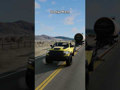What vehicle can tow a wagon? #beamngdrive #beamng #gaming