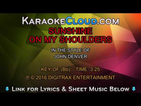 John Denver – Sunshine On My Shoulders (Backing Track)