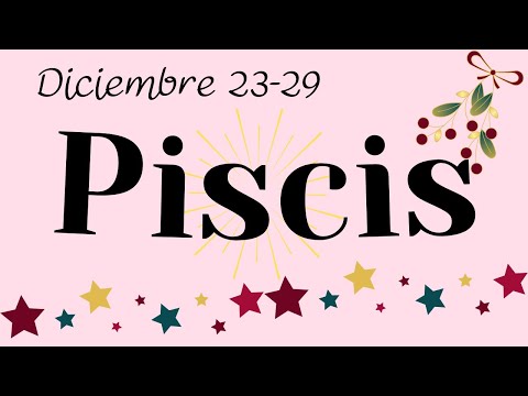 PISCIS "Cambio RADICAL! De La Noche a La MAÑANA! Tarot DICIEMBRE 23-29