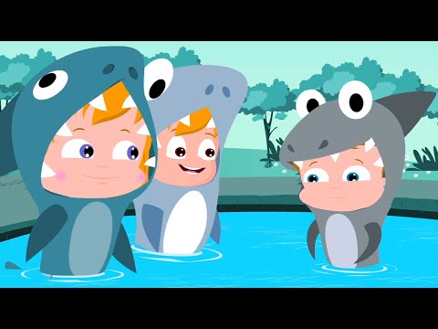 Five Hungry Sharks , Shark Song And  Nursery Rhyme for Kids