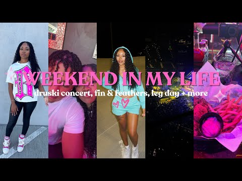 Weekend In My Life | Grwm, Druski Concert, Fin & Feathers, Leg Day, Grocery Shopping + More