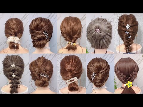 Los 10 mejores recogidos fáciles, rápidos y bonitos para hacerse en casa 2023|The 10 best easy updos