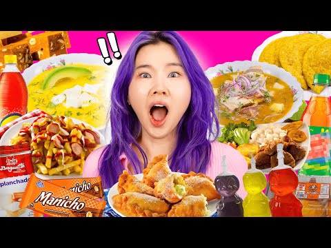 COREANA PROBANDO TODA LA COMIDA DE ECUADOR l Chingu Amiga
