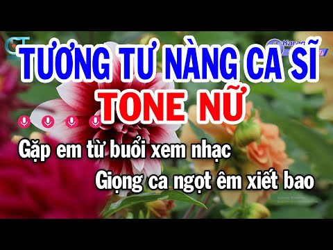 Karaoke Tương Tư Nàng Ca Sĩ Tone Nữ ( Bm ) Nhạc Sống Mới || Karaoke Đồng Sen