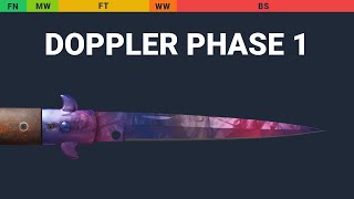 Stiletto Knife Doppler Phase 1 Wear Preview video