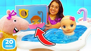 Baby Alive necesita lavar su ropa en la lavadora y bañarse
