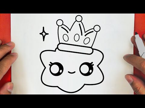 HOW TO DRAW A CUTE CLOUD, STEP BY STEP, DRAW Cute things