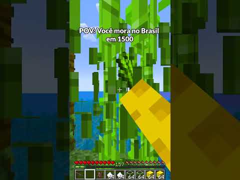 POV: Você mora no Brasil em 1500 #minecraft#pov