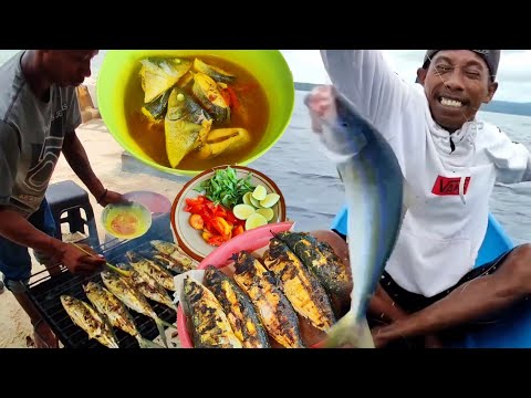 Straike betubi-tubi  Dgn memakai Tehnik Mancing Tradisional | Fishing & Cooking