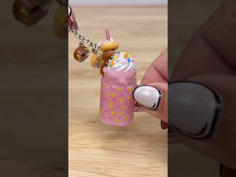 Make a mini Donut Milkshake keychain with me! 😋
