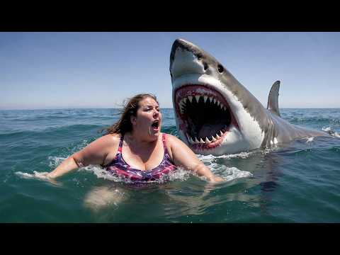 Great White Shark RIPS APART 350 Pound Woman at Sea!