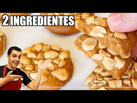 Las GALLETAS más FÁCILES y RICAS se hacen con solo 2 INGREDIENTES y SIN AZÚCAR , receta fácil