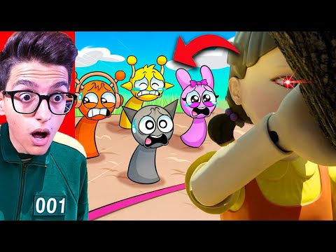 REAGIAMO ALLE ANIMAZIONI PIÙ VIRALI SU SQUID GAME 2 VS SPRUNKI!! (Squid Game 3, incredibox, roblox)