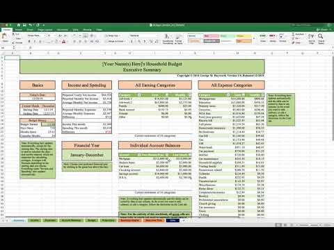 Household Budget Template and Tutorial (Excel) 2020...