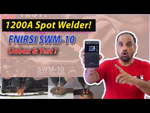 🔧 Unboxing & Testing the Fnirsi SWM-10 1200A Portable Spot Welder for DIY Battery Pack Welding! 🔧