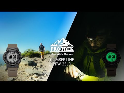 Featuring the first phosphorescent LCD in a Casio watch, PRW-35LD : CASIO PRO TREK