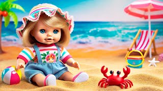 MINHA BONECA BABY ALIVE BRINCANDO NA PRAIA DO RESORT