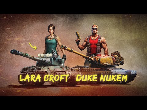 Lara Croft & Duke Nukem Battle Pass Special in World of Tanks