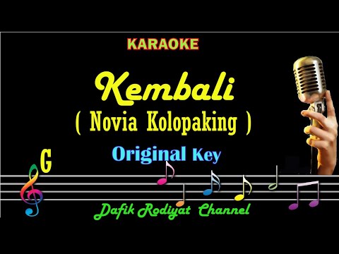Kembali (Karaoke) Novia Kolopaking/ Nada Asli/ Original Key G/ Female Key
