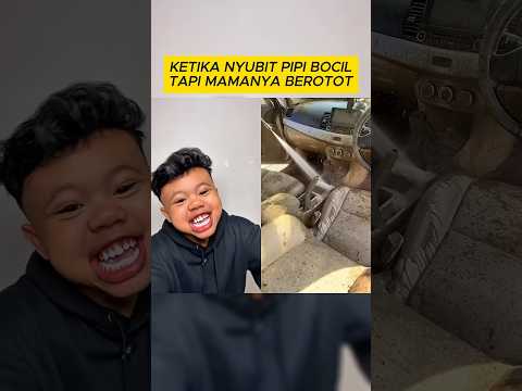 Ketik nyubit pipi BOCIL tapi mamanya Berotot Auto kena mental #asmr #fyp #comedyshorts #shortviral