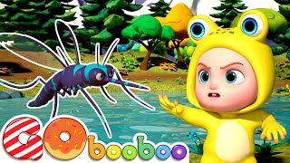 Five Little Speckled Frogs | Cinco Pequeñas Ranas | GoBooBoo Canciones Infantiles
