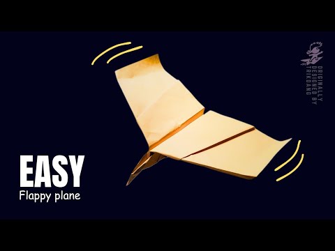 EASY FLAPPING PAPER AIRPLANE -  How to make a paper airplane that flaps wings | Condor