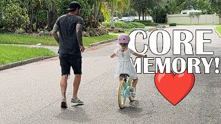 CORE MEMORY | She's officially a bike rider!