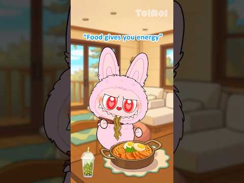 Me after food 😴 | Labubu Pop Mart #labubu #cute #funny
