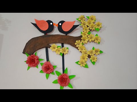 DIY Beautiful Wall Hanging | Easy Paper Flower Crafts for Home Decoration | Paper Craft