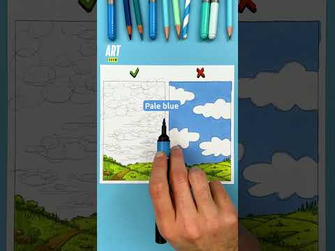 How do you like these clouds? 💯😍 ☁️ #clouds  #improve #drawing #drawing #artroom