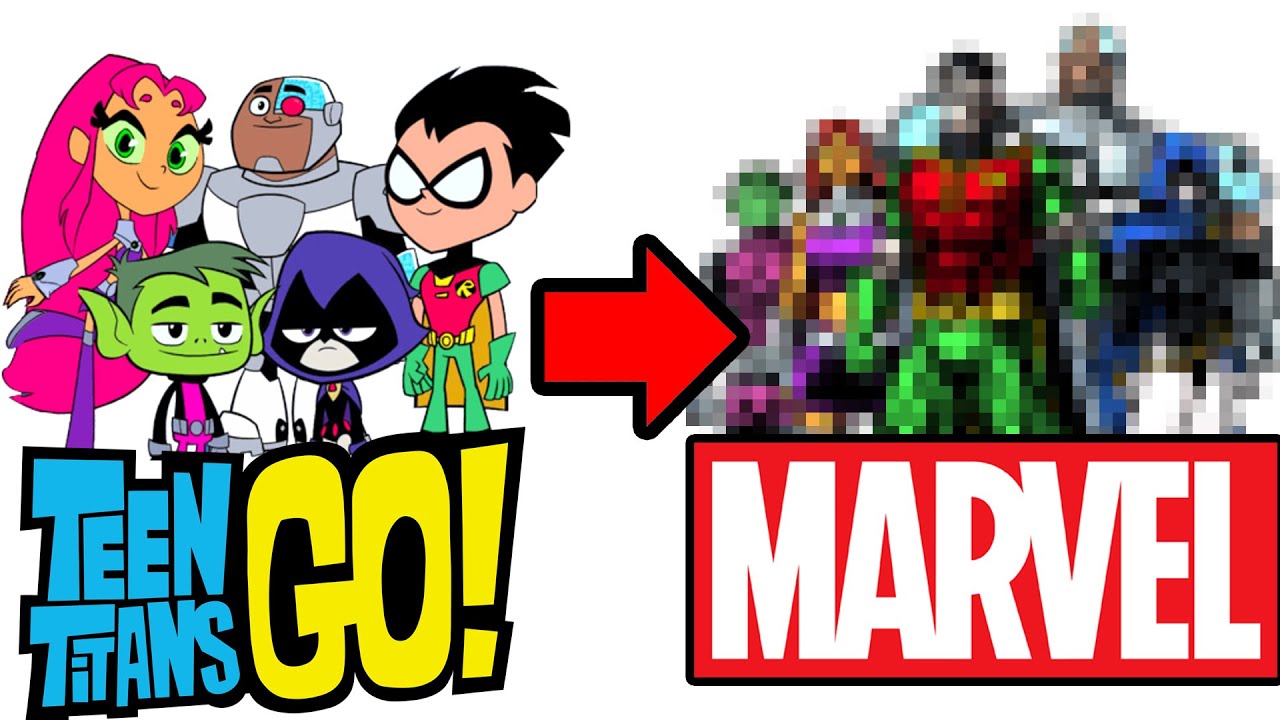 Teen titans go! In a marvel style? Drawing cartoon network characters as avengers!