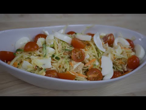 Ensalada de Atún con repollo, súper deliciosa para esta Pascuas.