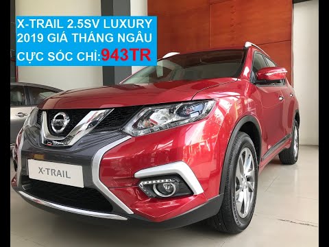 Bán Nissan X trail 2.5SV Luxury đời 2019, màu đỏ, 943Tr
