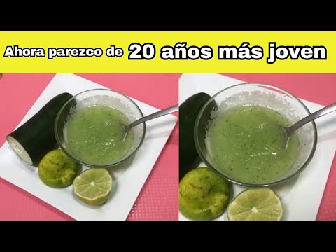 Piel mas joven y blanca con gel de pepino