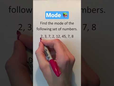 Den Modus finden #Shorts #Mathe #Mathematik #Bildung #Lernen #Lernen #Howto #Schule