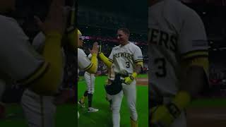 JOEY ORTIZ Gives The Brewers The Lead To Secure The Win #brewers #mlb #baseball #fypシ゚viral ￼