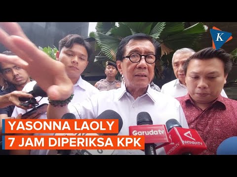 [FULL] Pernyataan Yasonna Usai 7 Jam Diperiksa KPK