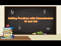 Adding Fractions with Different Denominators