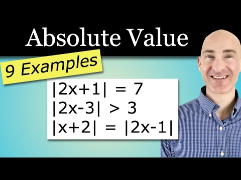 How to Solve Absolute Value Equations, Inequalities, 2 Absolute Values, Special Cases