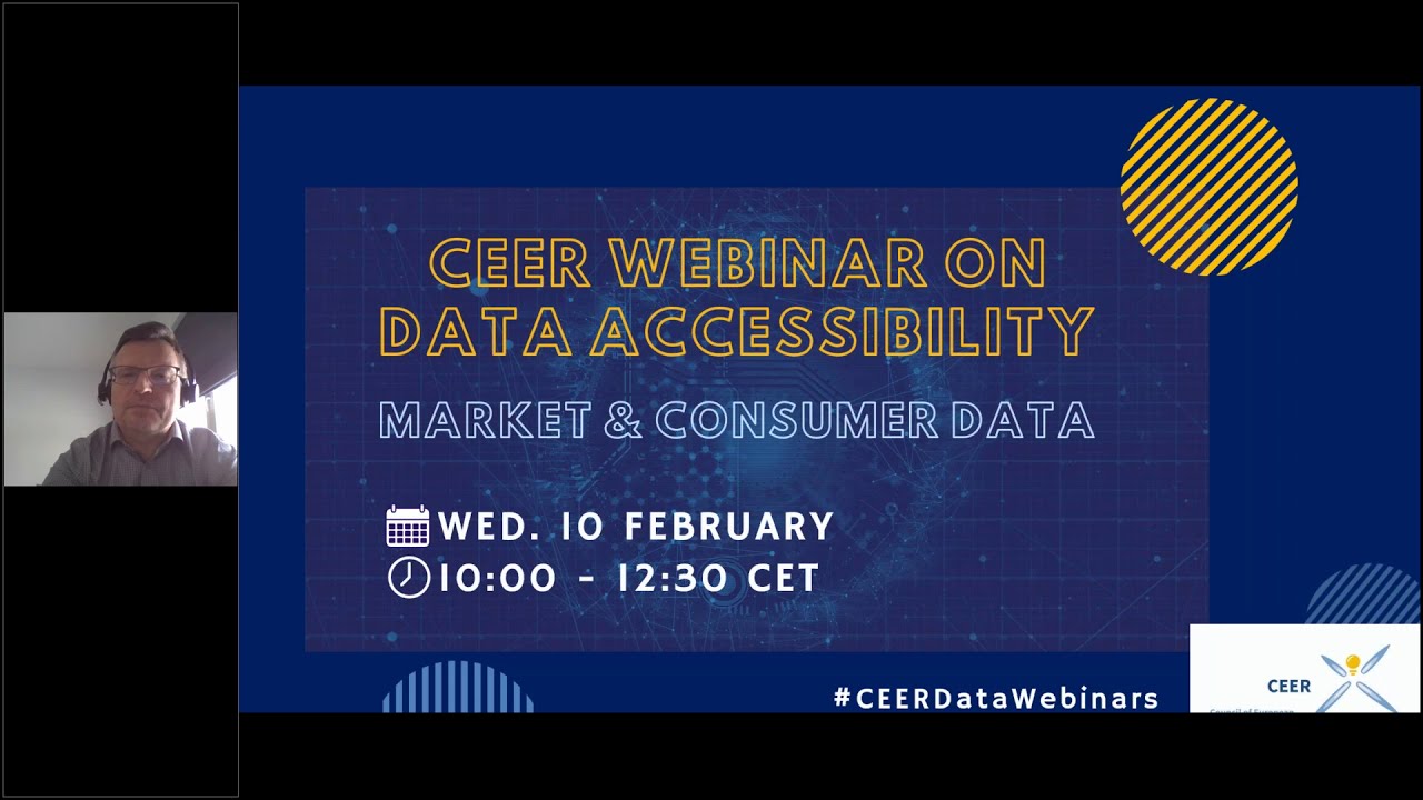 CEER Webinar Series on Data Accessibility #1 Market and Consumer Data