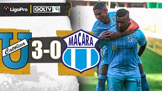 GOLAZO y GOLEADA  del TRENCITO AZUL | Universidad Católica 3-0 Macará | LigaPro 2024