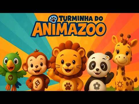 Música da Turminha do ANIMAZOO 🦁 🐼 🐵 🦒 🦜 | Música Infantil | Animazoo🎵