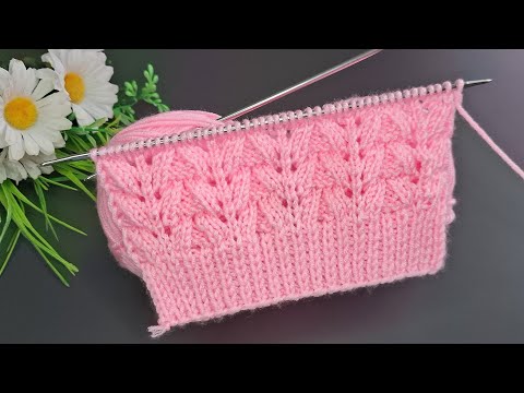 Bu renkle muhteşem oldu🧶Kolay iki şiş örgü yelek model 🧶Eays crochet knitting