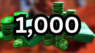 1,000 Robux Results.